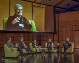 John Houston speaking on the panel at the IAS meeting in Corning