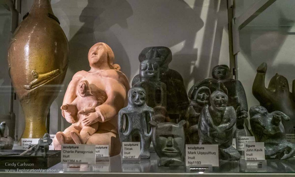 photo of Inuit art at the UBC Museum of Anthropology in Vancouver