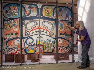 photo of contemporary Northwest Coast artwork at the UBC Museum of Anthropology © Cindy Carlsson