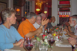 Ellen and Phil Levitt with others at the 2003 meeting of the Inuit Art Society in Evanston