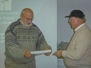 Bob O'Hara and Gabe at the 2009 Inuit Art Meeting at the Dennos in Traverse City Michigan