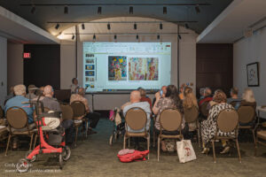 Inuit artist Joanne Swanson speaking at the 2025 IAS meeting