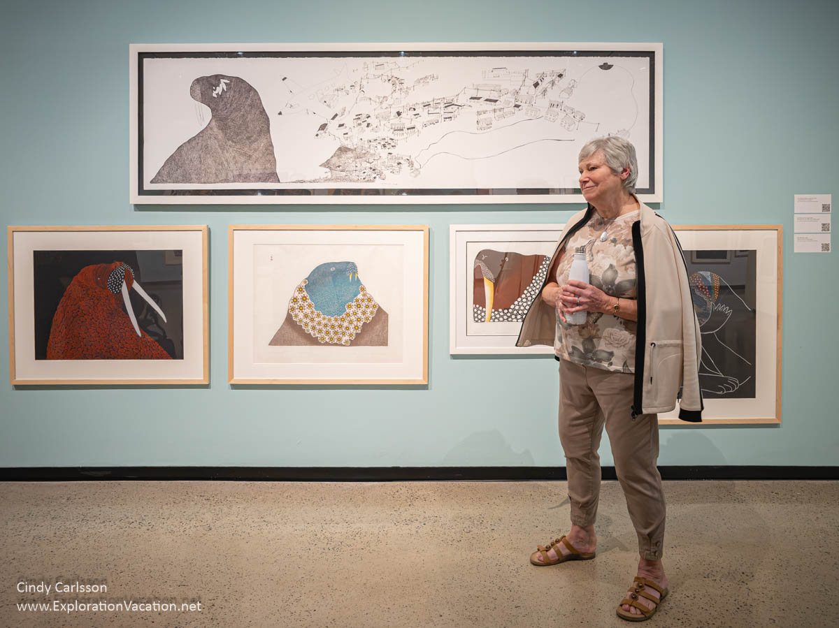 Ningiukulu Teevee exhibit at the Winnipeg Art Gallery